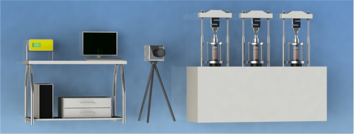 YSZR-100微機控制巖石三聯三軸蠕變試驗系統